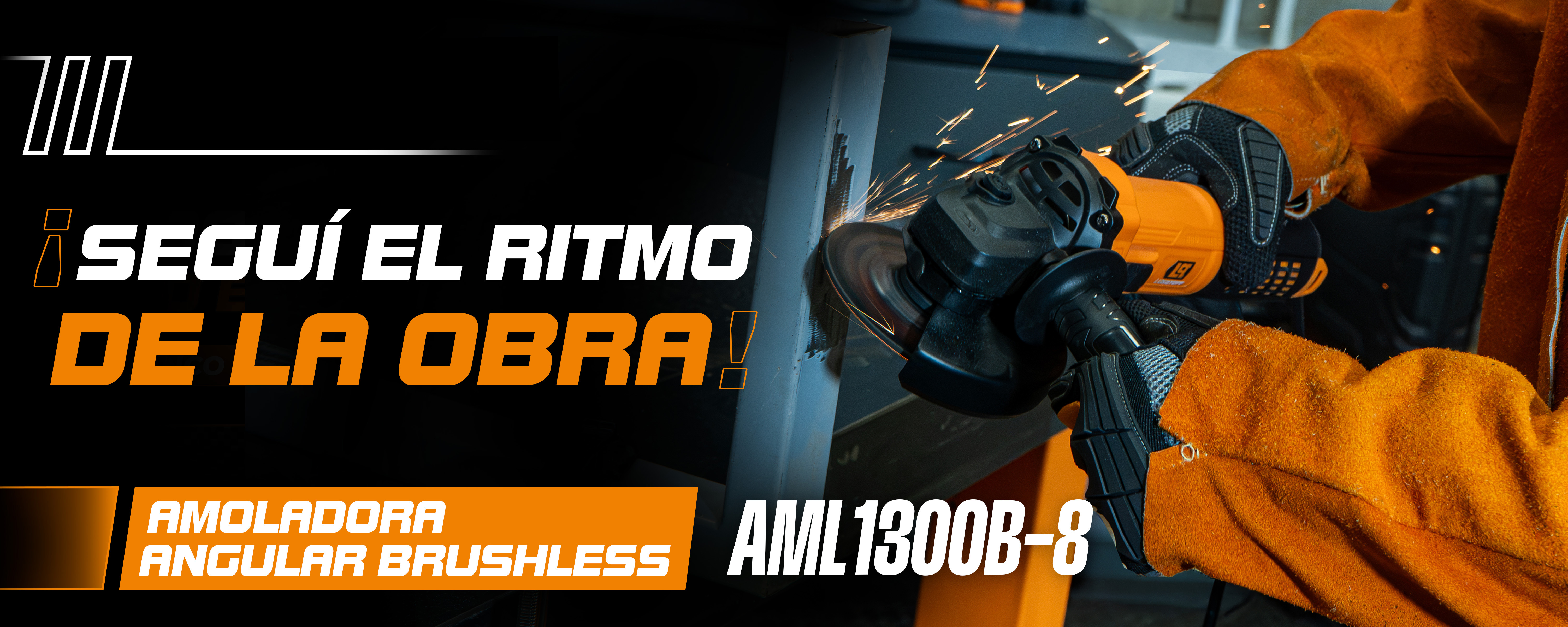 Amoladora angular brushless