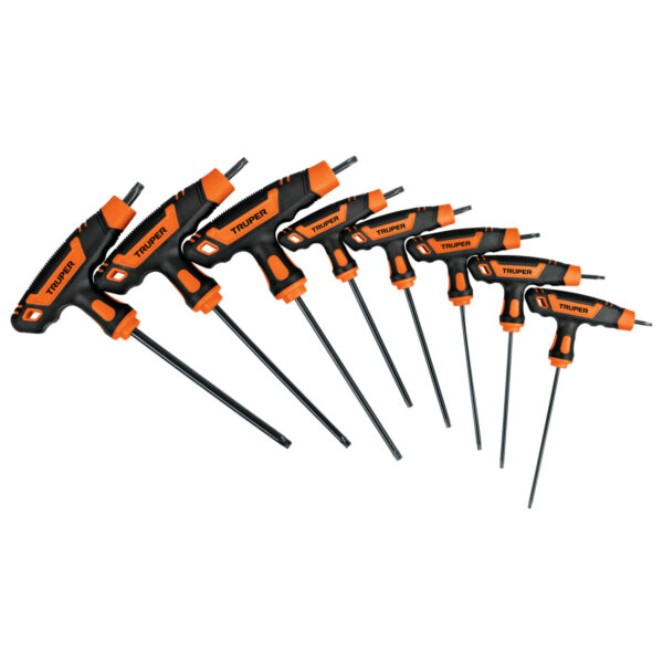 JGO 8 LLAVES PUNTA TORX MANGO "T"