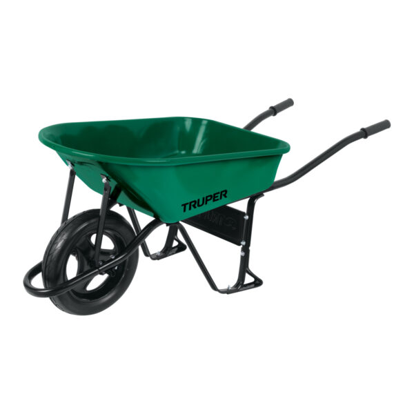 CARRETILLA CHAPA 70 LTS RUEDA POLIU. VERDE