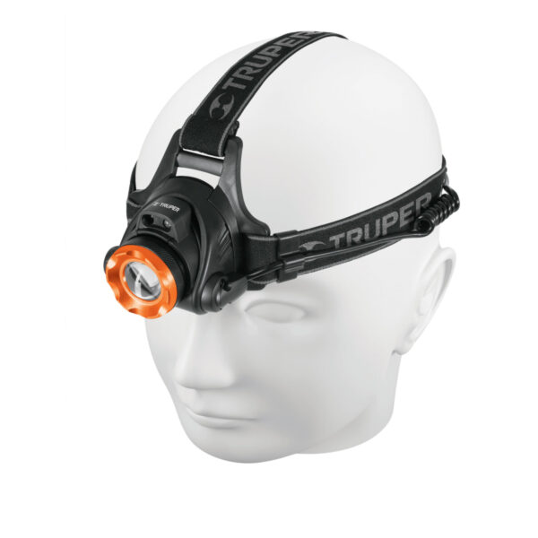 LINTERNA TIPO MINERO A BATERIA 300 LUMENS ALCANCE 165 MTS