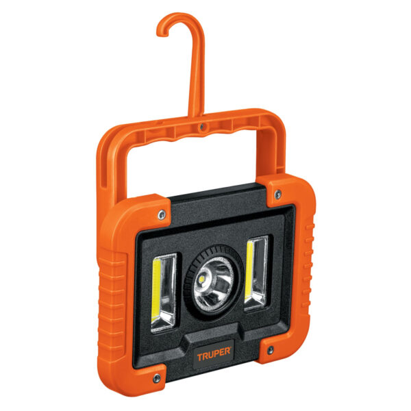 LAMPARA LED TRABAJO RECARGABLE 1600 LM - ALCANCE 220 MTS
